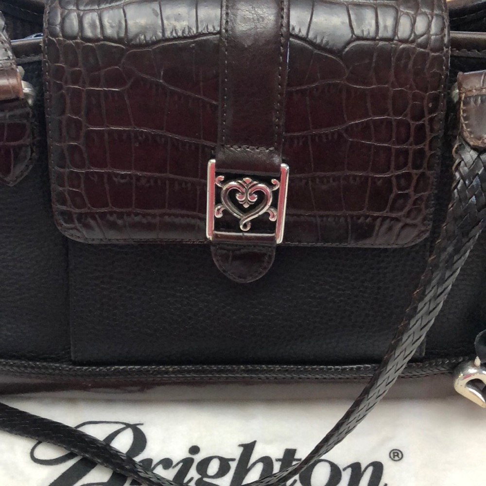 Brighton Black/Brown braises handle purse